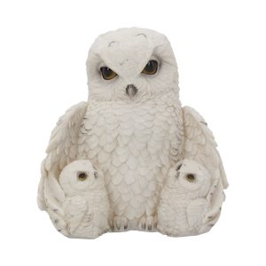 “Feathered Family” Snowy Owl trio