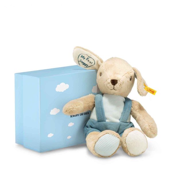 My First Steiff Dog with rustling foil in gift box