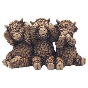 3 Wise Highland Cows