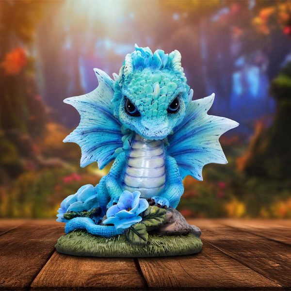 Blue Poppy Flower Dragon - Image 6
