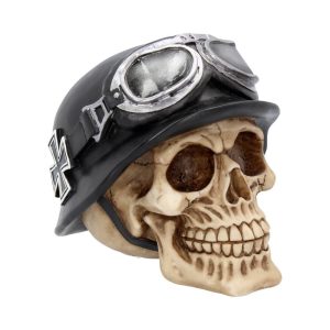 Iron Cross Helmet and Goggles Biker Skull
