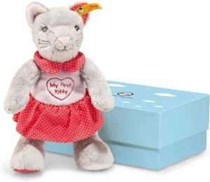 My first Steiff Cat with rustling foil in gift box